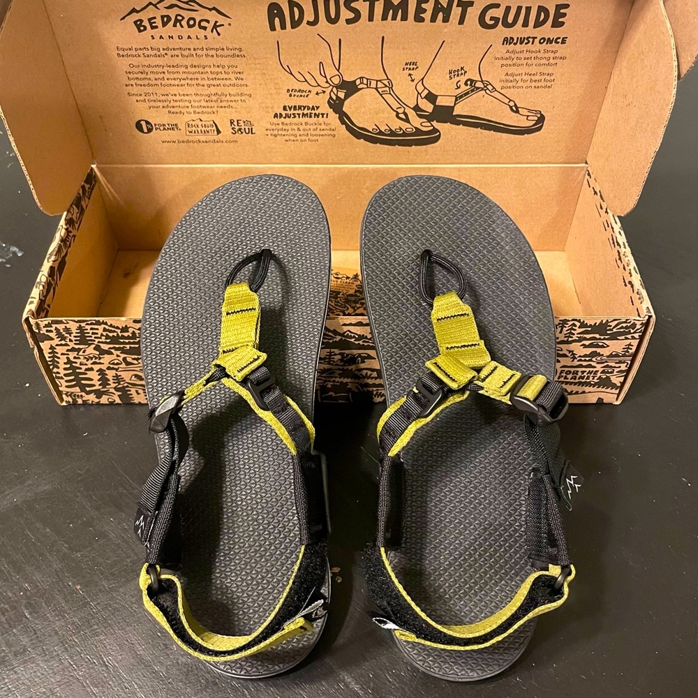 Bedrock Carin sandals.